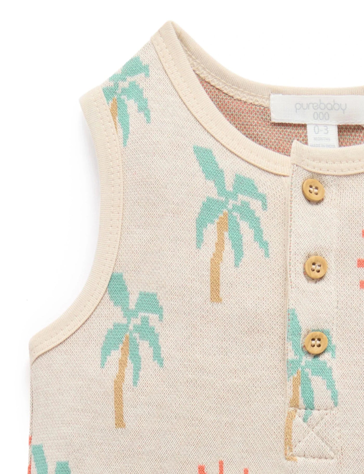 Purebaby - Sunshine Jacquard Onesie Onesie Purebaby 