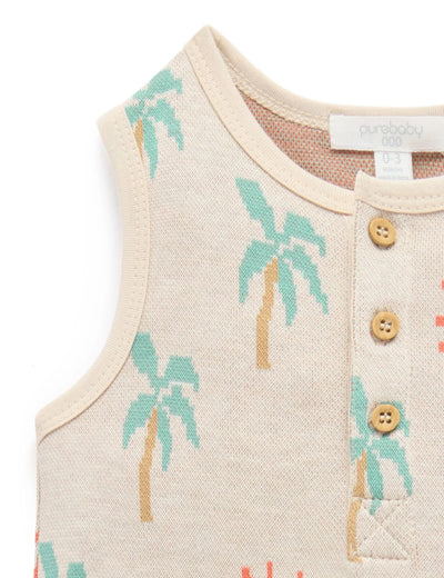 Purebaby - Sunshine Jacquard Onesie Onesie Purebaby 