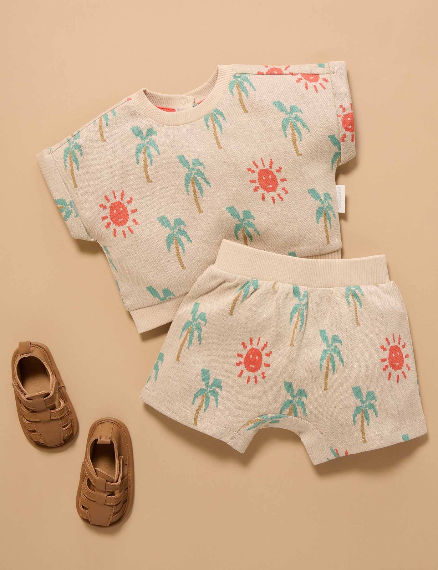 Purebaby - Sunshine Jacquard Set Matching Set Purebaby 