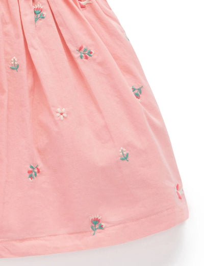 Purebaby - Swallow Broderie Dress Short Sleeve Dress Purebaby 