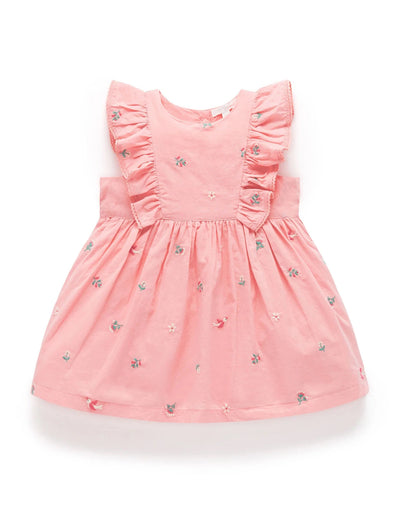 Purebaby - Swallow Broderie Dress Short Sleeve Dress Purebaby 