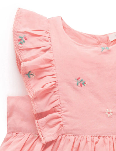 Purebaby - Swallow Broderie Dress Short Sleeve Dress Purebaby 