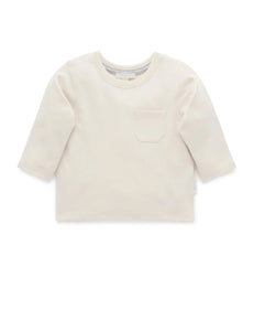 Purebaby - Thick Basic Long Sleeve Tee Cloud