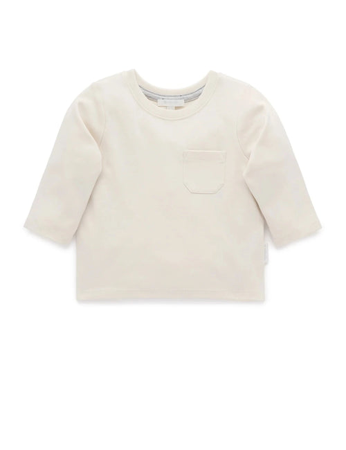 Purebaby - Thick Basic Long Sleeve Tee Cloud