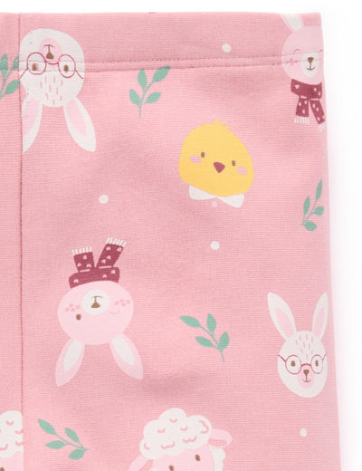 Purebaby - Thick Leggings with Pockets | Bunny Friends Leggings Purebaby 