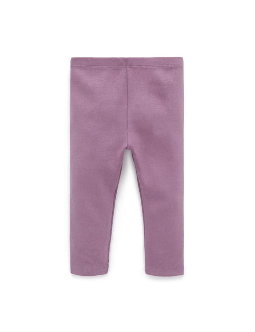 Purebaby - Thick Rib Leggings | Heather