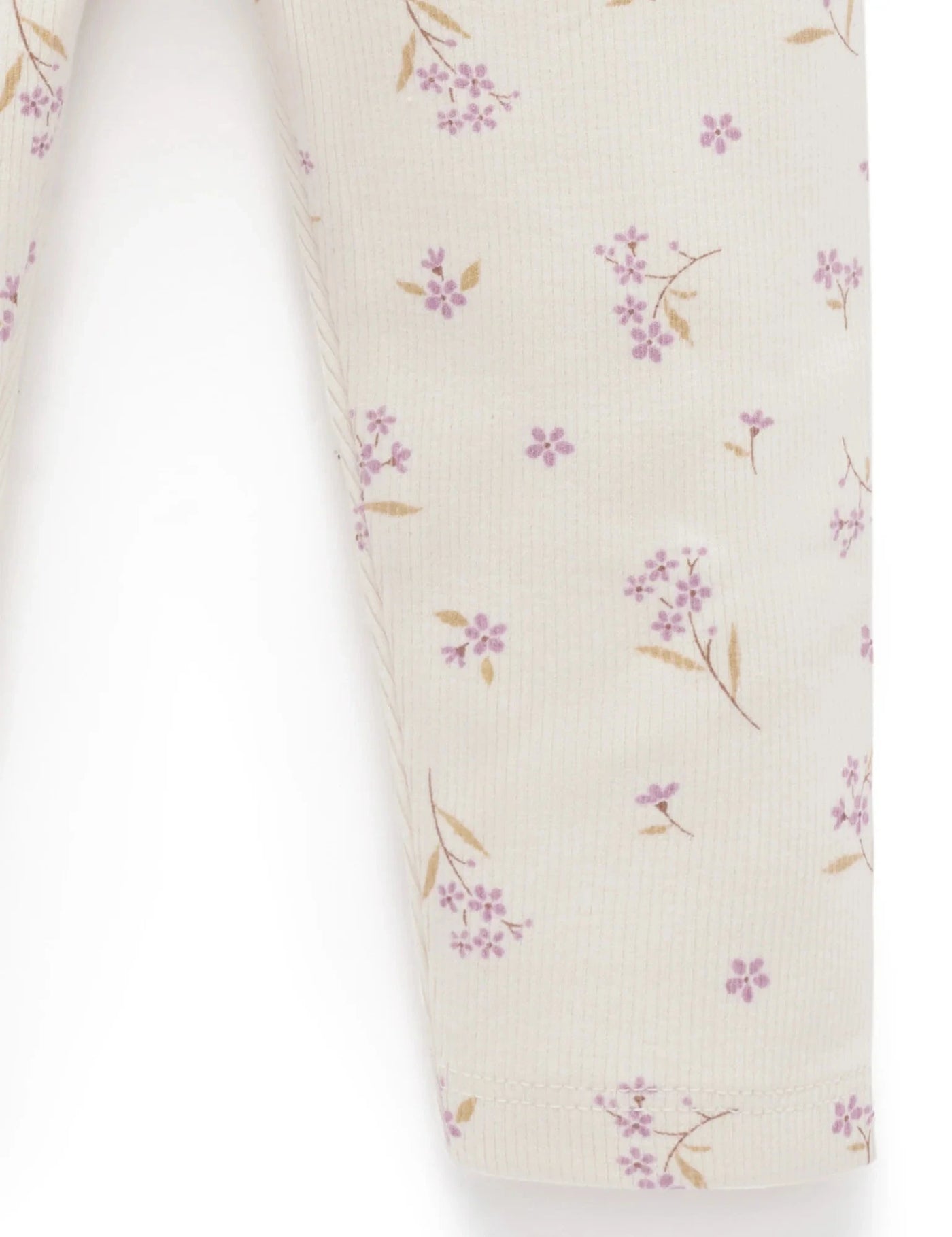 Purebaby - Thick Rib Leggings | Lavender Meadow Leggings Purebaby 