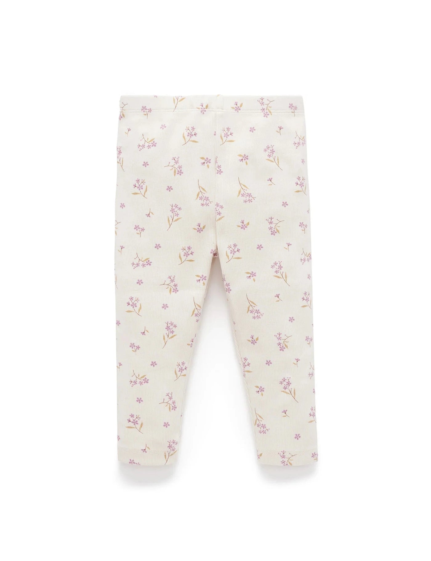 Purebaby - Thick Rib Leggings | Lavender Meadow Leggings Purebaby 