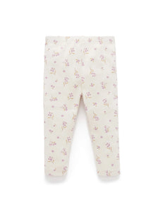 Purebaby - Thick Rib Leggings | Lavender Meadow