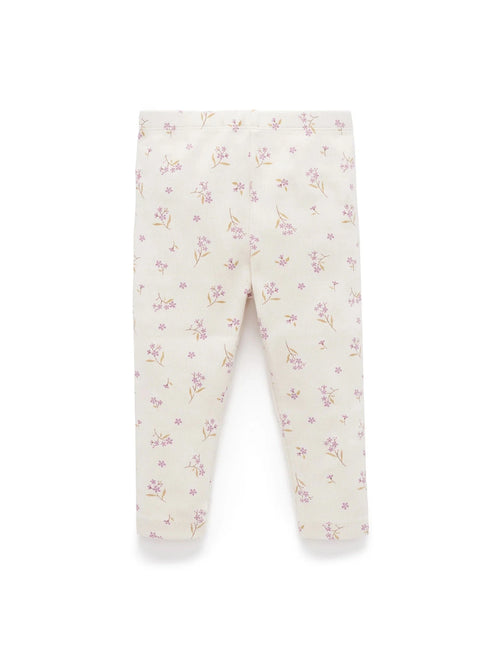 Purebaby - Thick Rib Leggings | Lavender Meadow