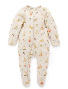 Purebaby - Thick Zip Growsuit | Bunny