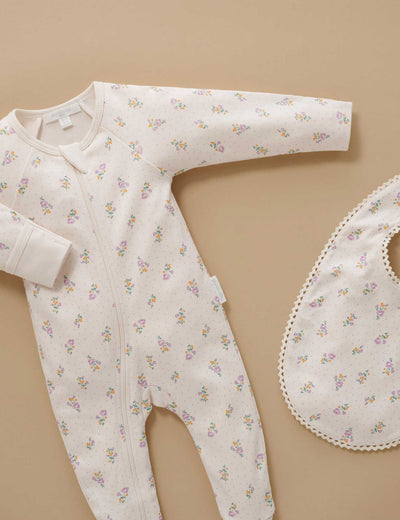 Purebaby - Thick Zip Growsuit | Primrose Growsuit Purebaby 