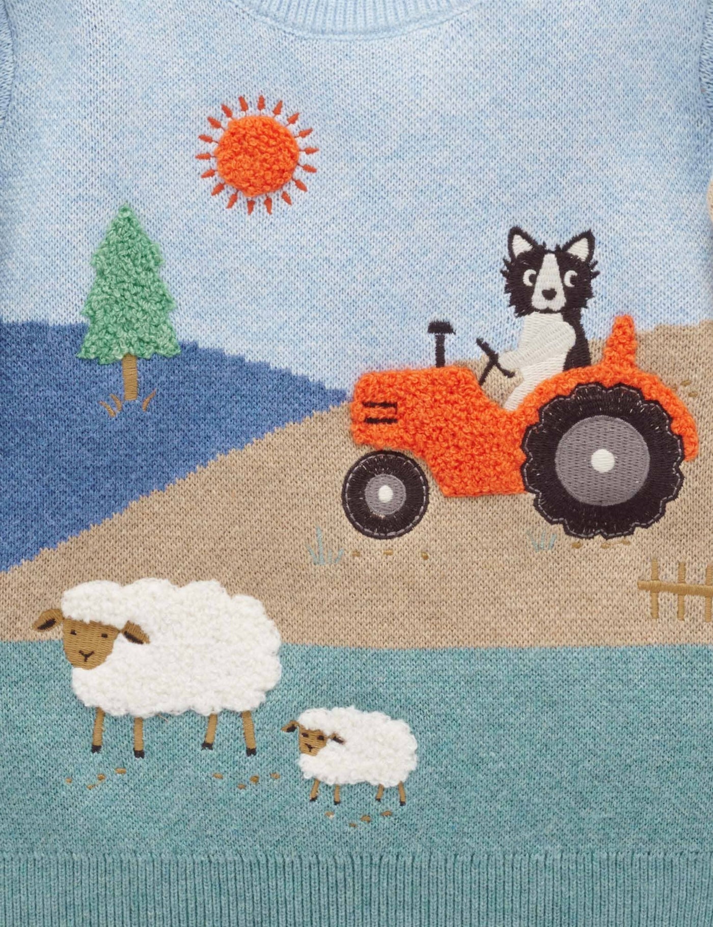 Purebaby - Tractor Pasture Jumper Knitted Jumper Purebaby 