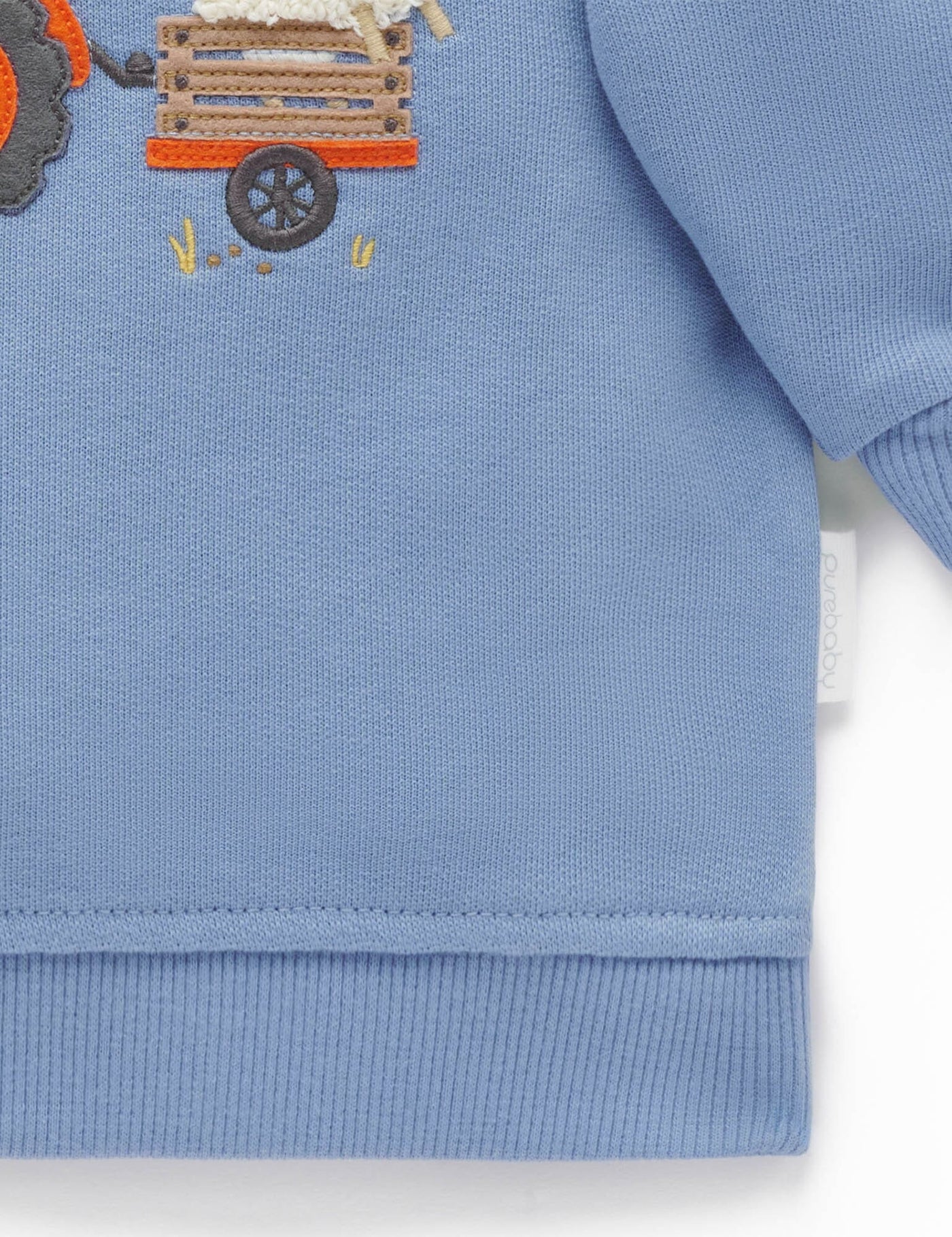 Purebaby - Tractor Windcheater | Blue Stone Jumper Purebaby 