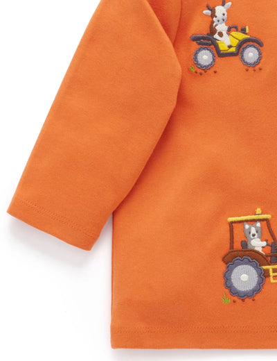 Purebaby - Working on the Farm Thick Tee Long Sleeve Top Purebaby 