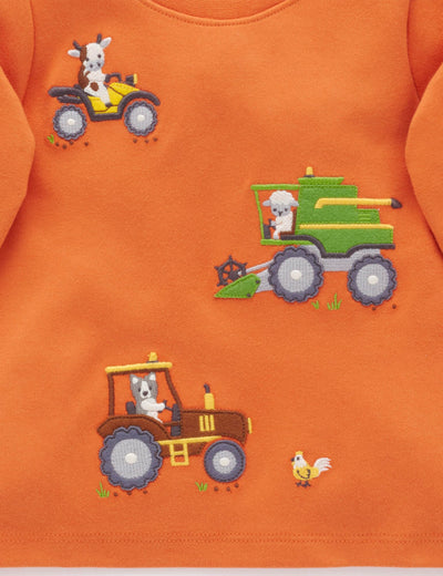 Purebaby - Working on the Farm Thick Tee Long Sleeve Top Purebaby 