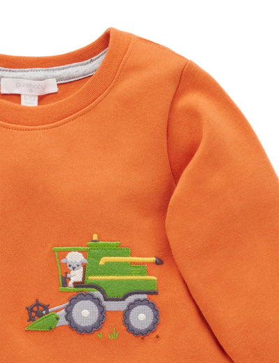 Purebaby - Working on the Farm Thick Tee Long Sleeve Top Purebaby 