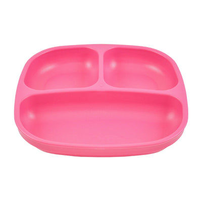 Re-Play Divided Plate (Square) Mealtime Re Play Bright Pink 