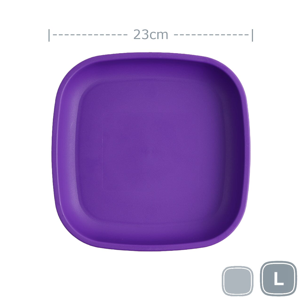 Re-Play Large Flat Plate Mealtime Re Play Amethyst 