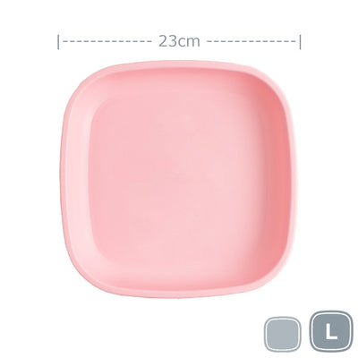 Re-Play Large Flat Plate Mealtime Re Play Baby Pink 