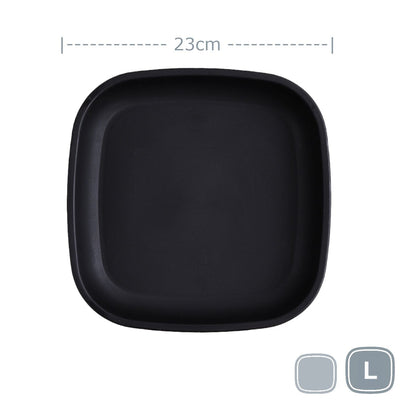 Re-Play Large Flat Plate Mealtime Re Play Black 