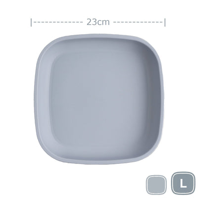 Re-Play Large Flat Plate Mealtime Re Play Grey 