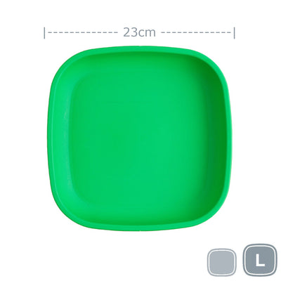 Re-Play Large Flat Plate Mealtime Re Play Kelly Green 