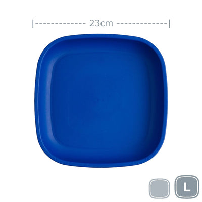 Re-Play Large Flat Plate Mealtime Re Play Navy Blue 
