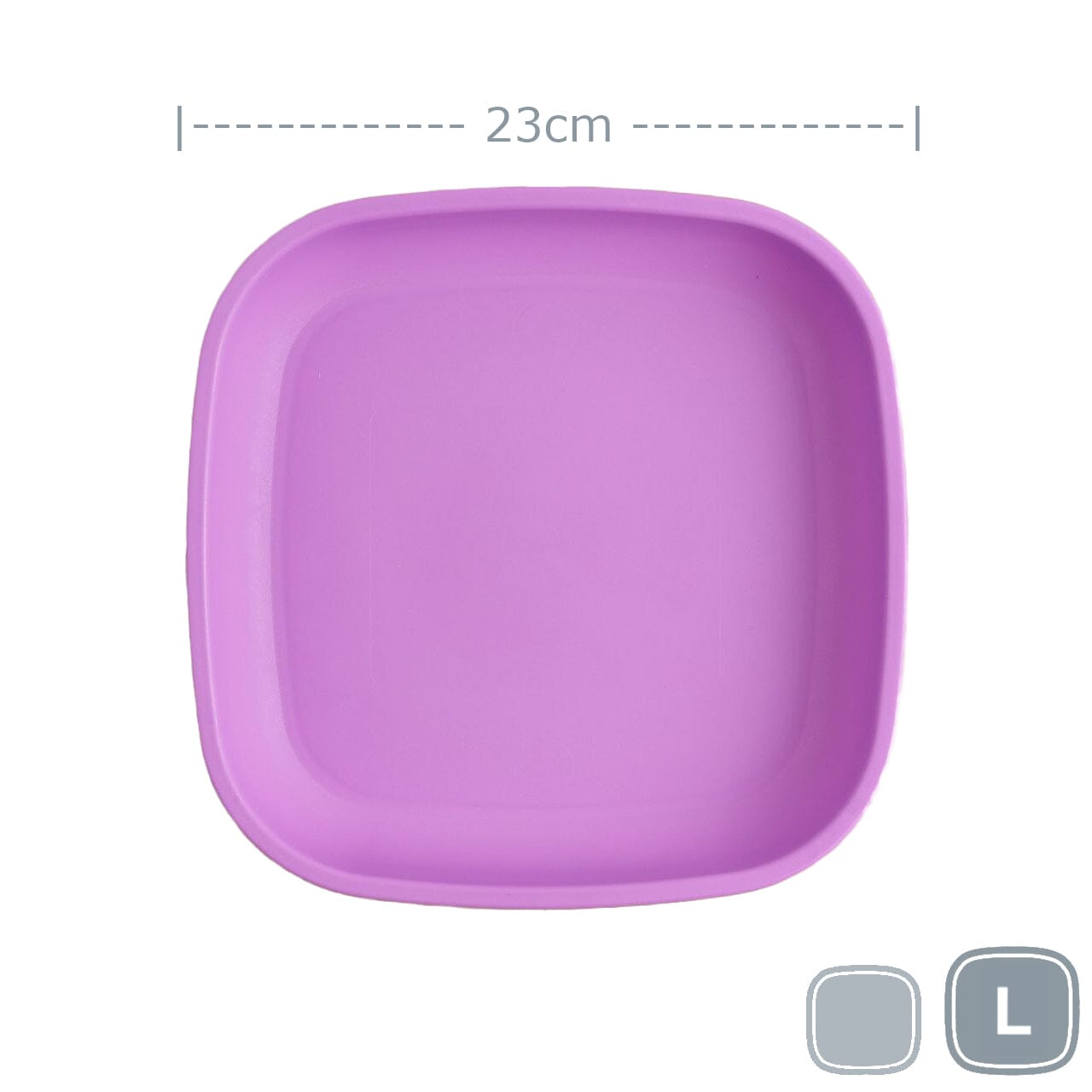 Re-Play Large Flat Plate Mealtime Re Play Purple 