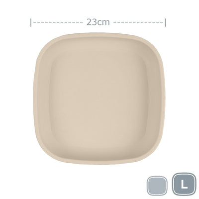Re-Play Large Flat Plate Mealtime Re Play Sand 