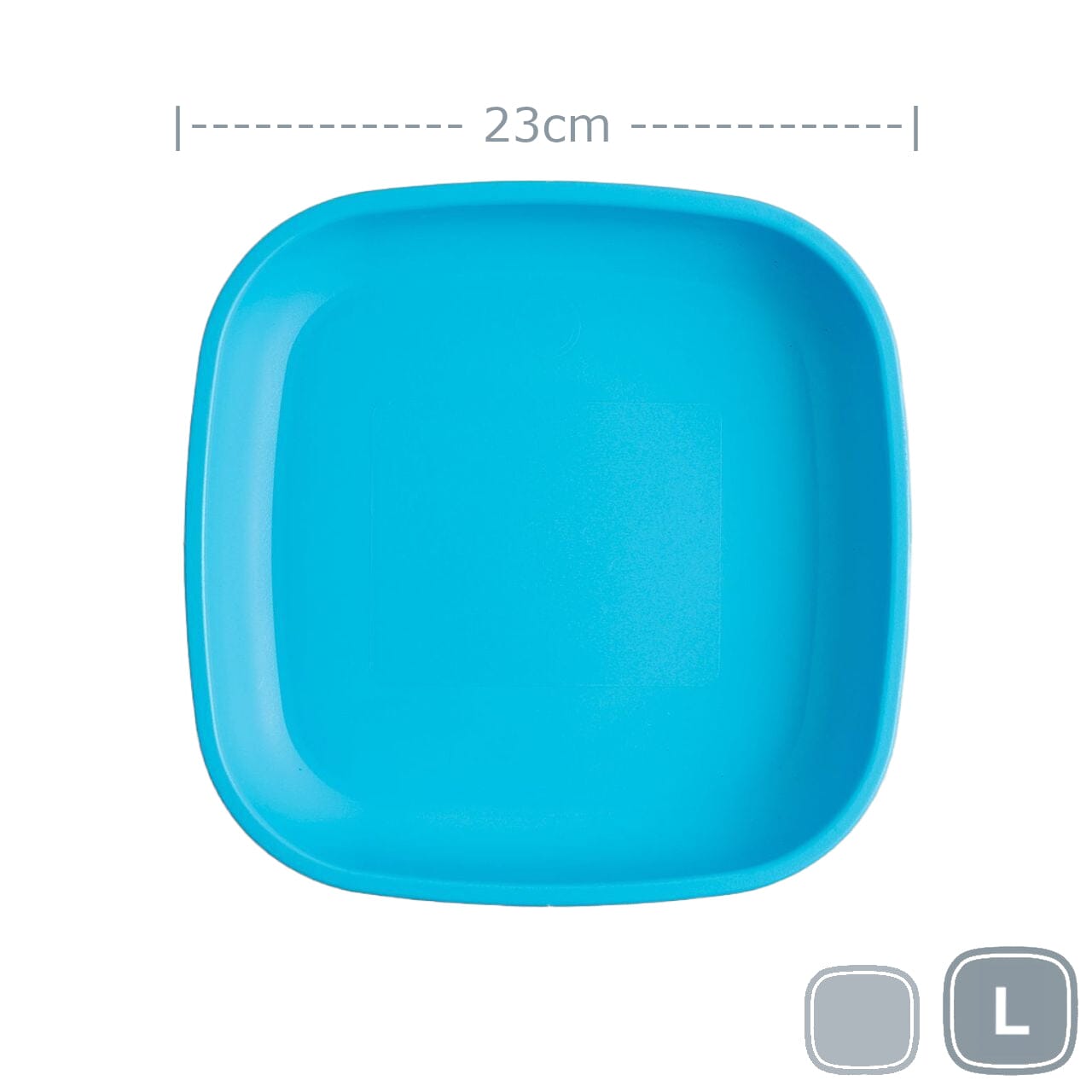 Re-Play Large Flat Plate Mealtime Re Play Sky Blue 