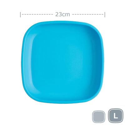 Re-Play Large Flat Plate Mealtime Re Play Sky Blue 