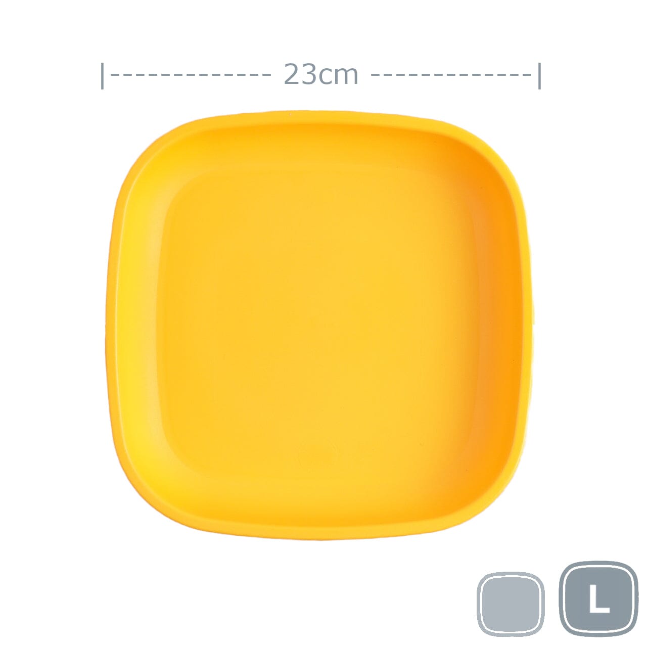 Re-Play Large Flat Plate Mealtime Re Play Sun Yellow 