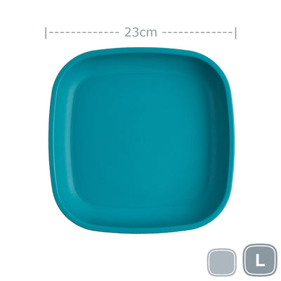 Re-Play Large Flat Plate Mealtime Re Play Teal 