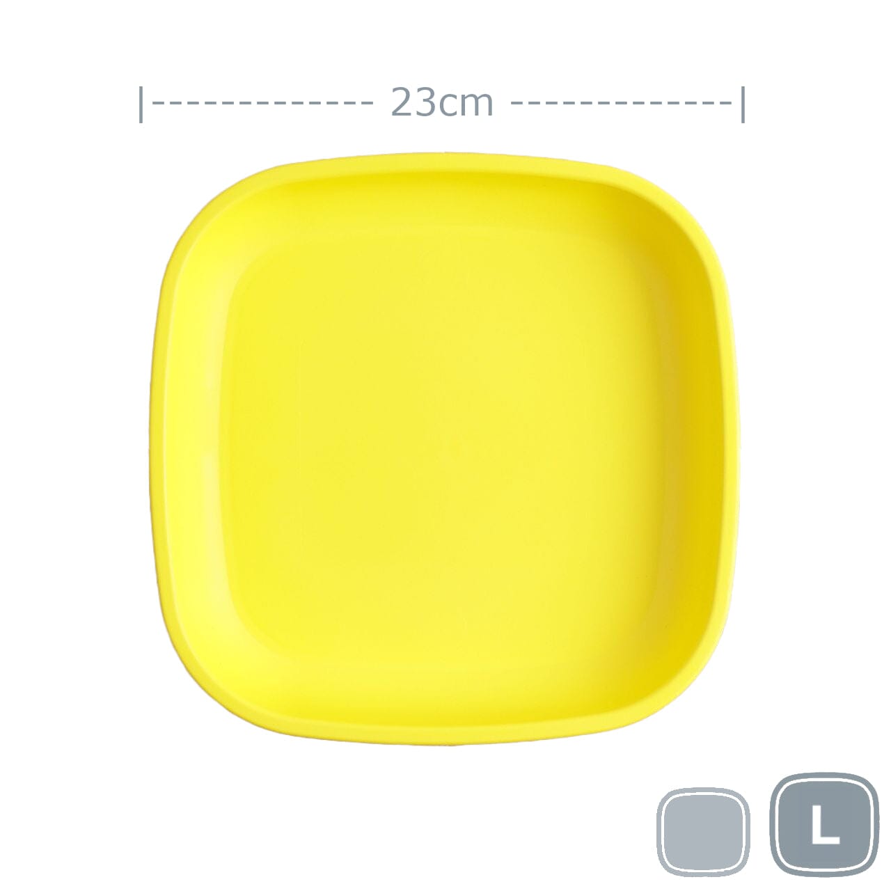 Re-Play Large Flat Plate Mealtime Re Play Yellow 