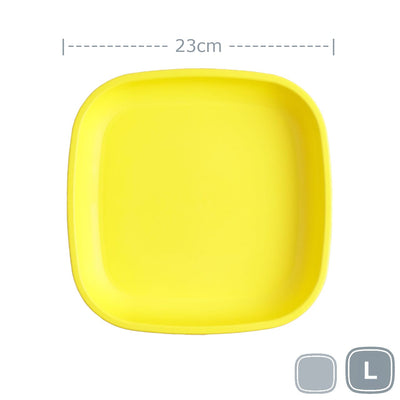 Re-Play Large Flat Plate Mealtime Re Play Yellow 