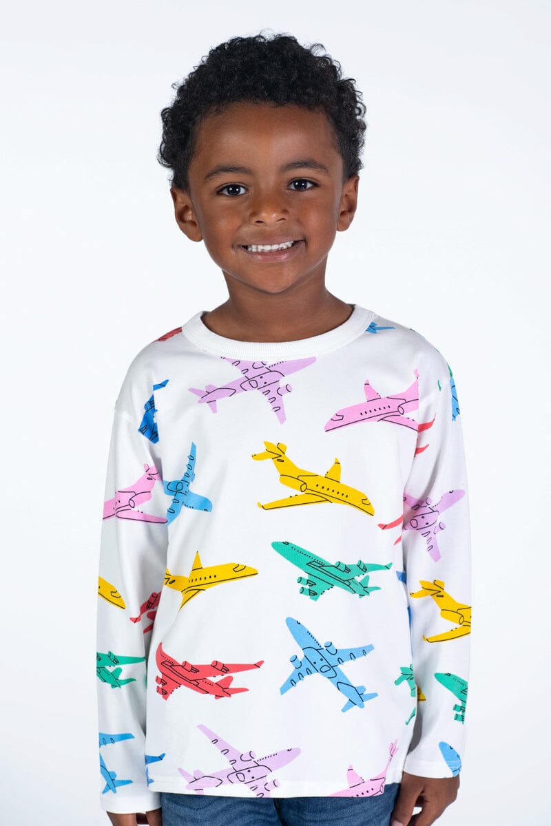 Rock Your Baby Big Jet Plane Long Sleeve T-Shirt Long Sleeve T-Shirt Rock Your Baby 