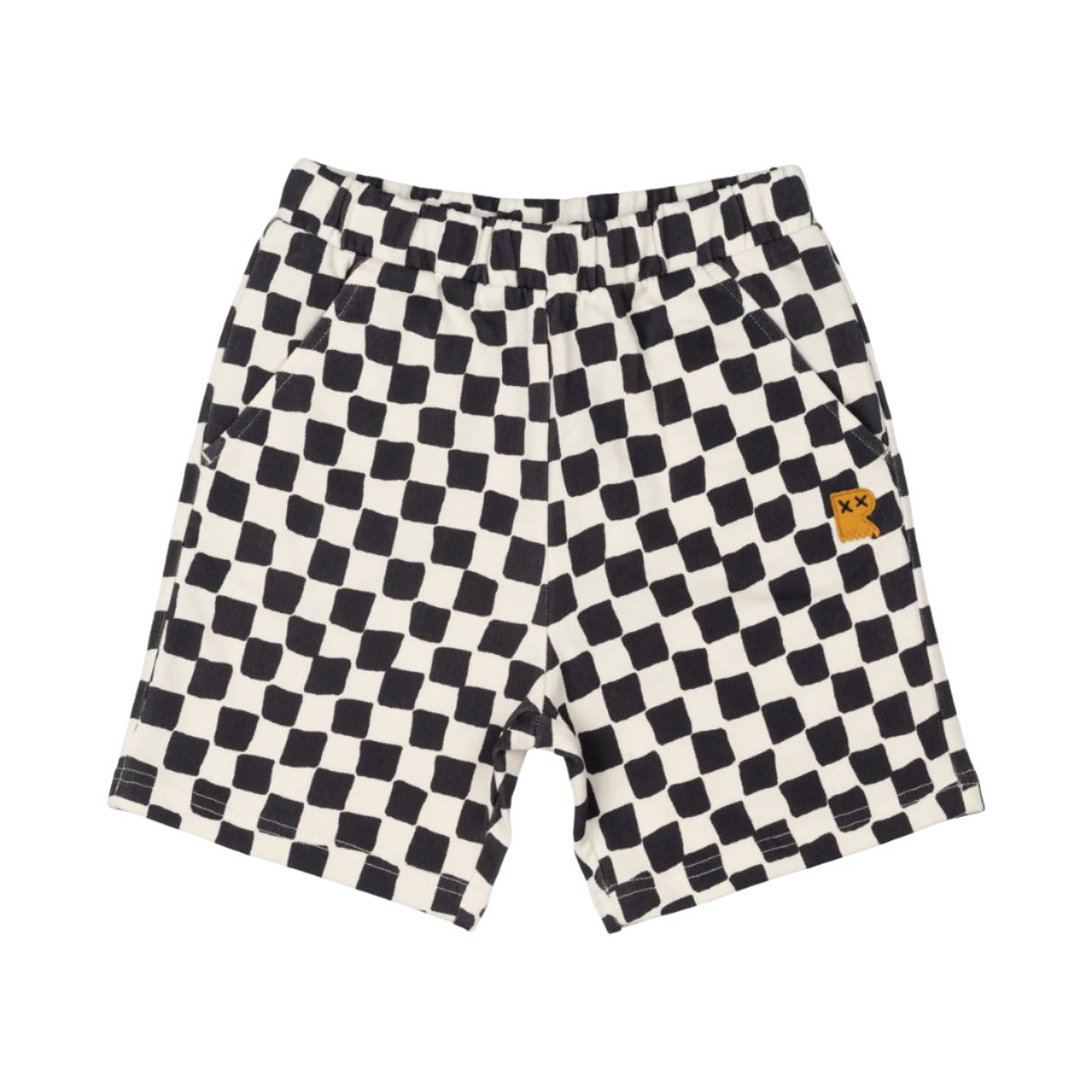 Rock Your Baby - Black Checker Shorts Shorts Rock Your Baby 