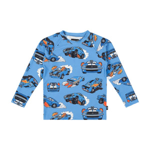 Rock Your Baby - Blue Cars Rashie