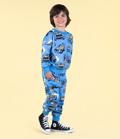 Rock Your Baby - Blue Cars Track Pants Trackpants Rock Your Baby 