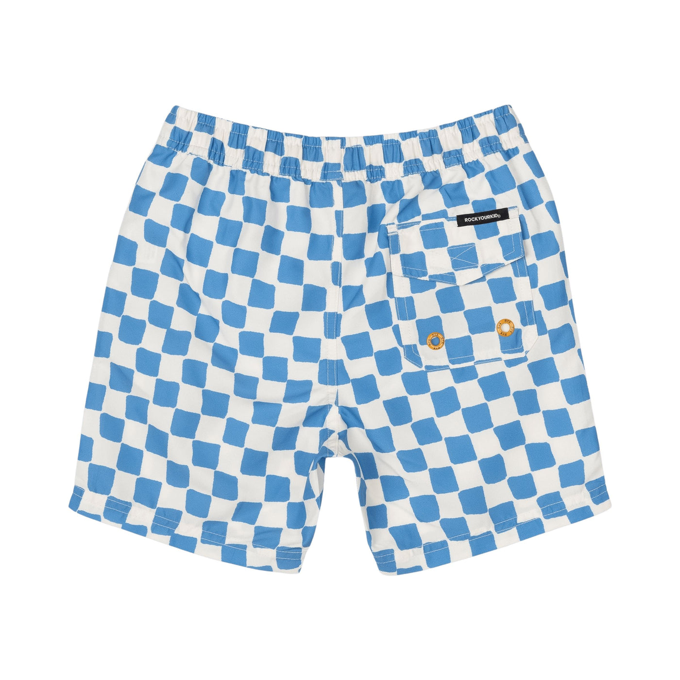 Rock Your Baby - Blue Checker Boardshorts Boardshorts Rock Your Baby 