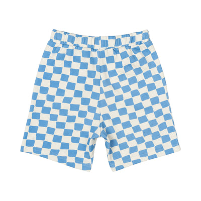 Rock Your Baby - Blue Checker Shorts Shorts Rock Your Baby 