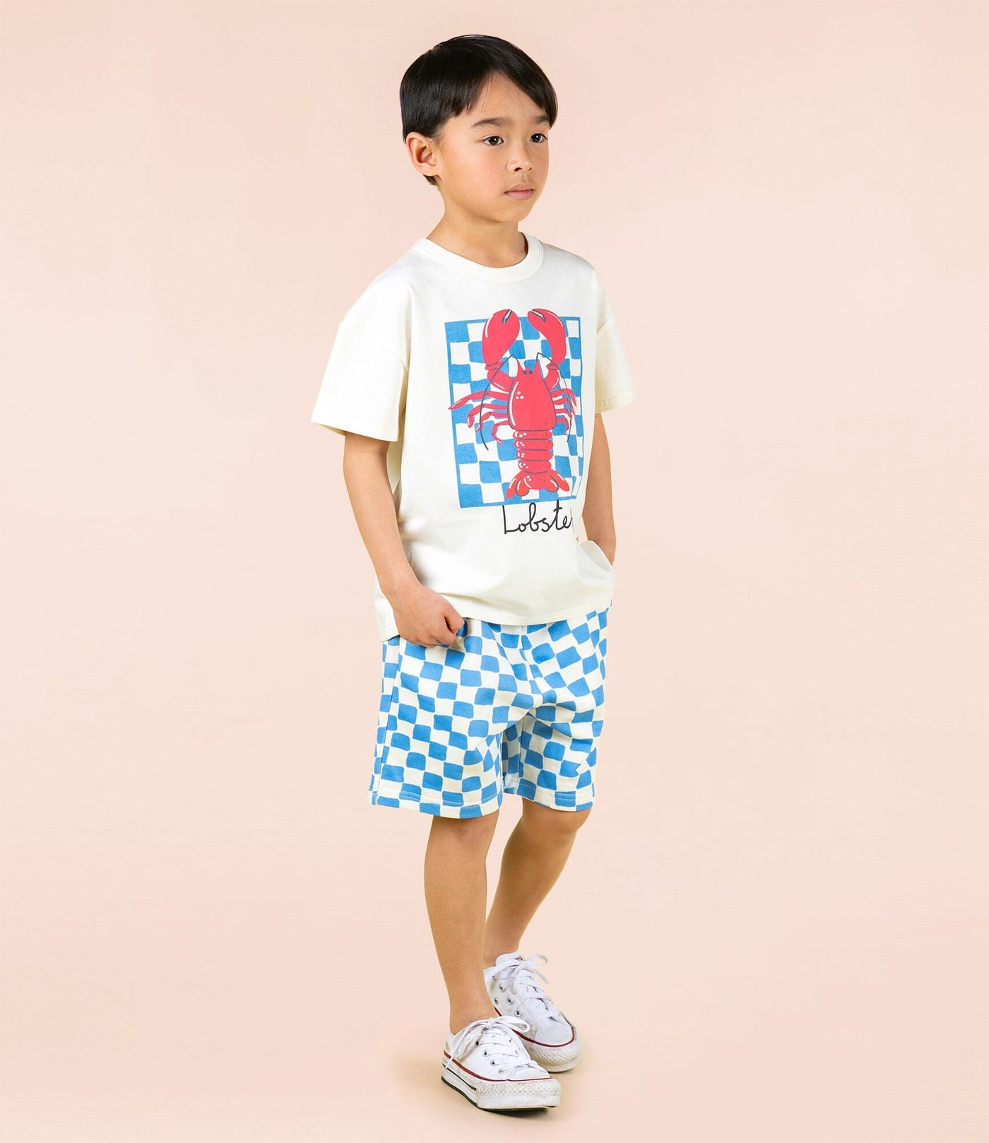 Rock Your Baby - Blue Checker Shorts Shorts Rock Your Baby 