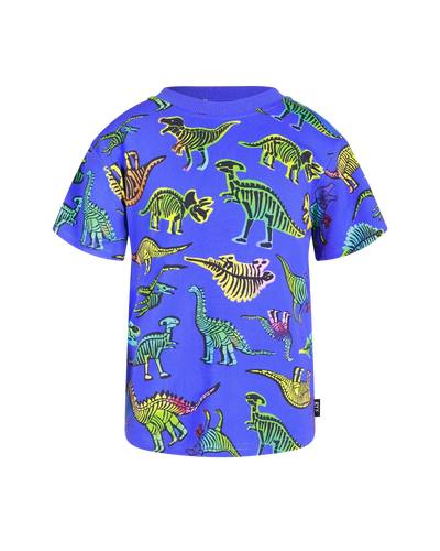Rock Your Baby - Blue Dino Pop Short Sleeve T-Shirt Short Sleeve T-Shirt Rock Your Baby 
