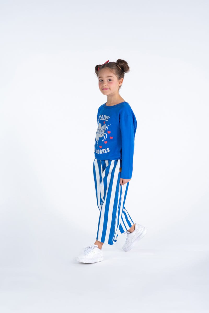 Rock Your Baby Blue Stripe Wide Leg Pant Pants Rock Your Baby 