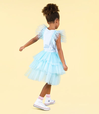 Rock Your Baby - Blue Unicorn Party Dress Tutu Dress Rock Your Baby 