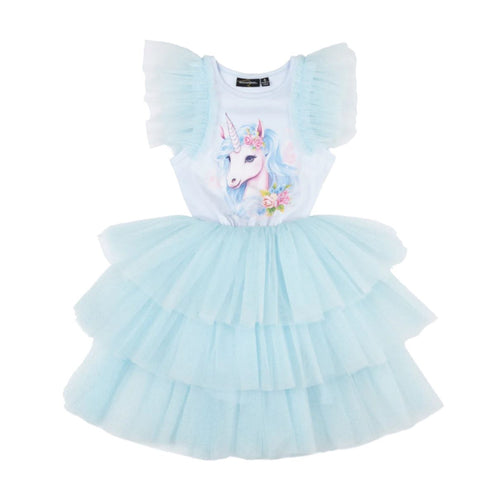 Rock Your Baby - Blue Unicorn Party Dress