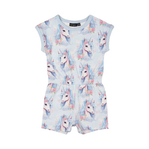 Rock Your Baby - Blue Unicorn Romper