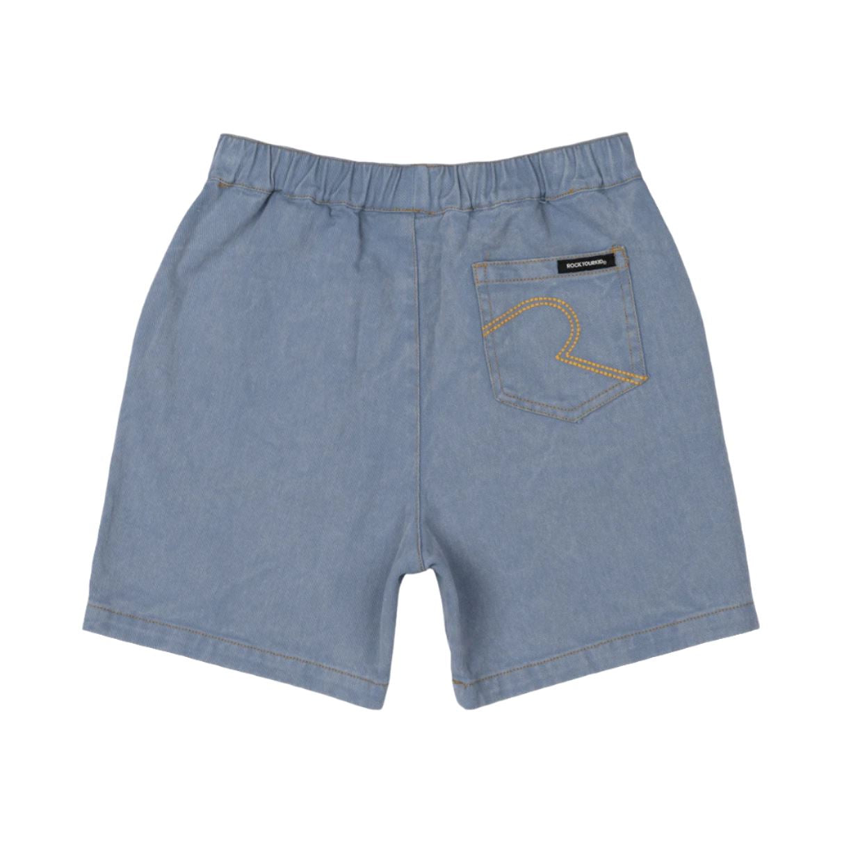 Rock Your Baby - Blue Wash Denim Shorts Shorts Rock Your Baby 