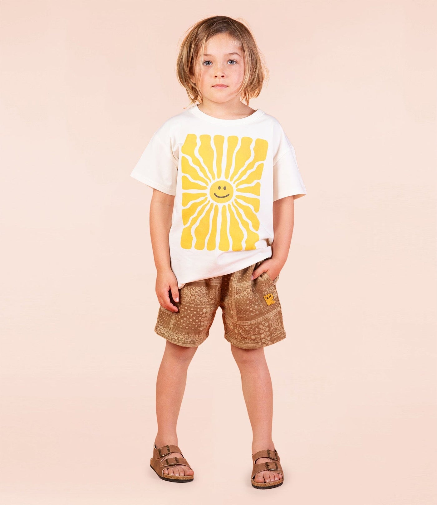 Rock Your Baby - Brown Paisley Shorts Shorts Rock Your Baby 